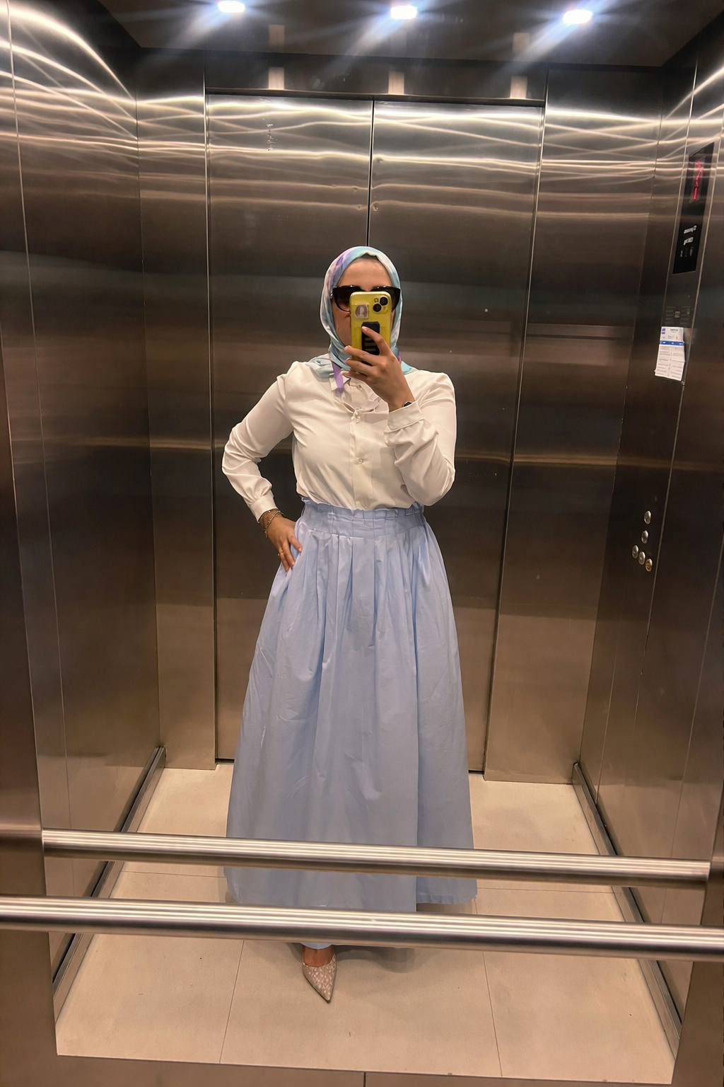 Baby Blue Skirt